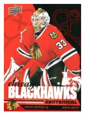 2025-26 Upper Deck Centennial Chicago Blackhawks 20 Scott Darling