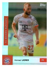 fotbalová kartička 2025-26 Topps Team set FC Bayern Munchen FT-16 Konrad Laimer Yellow /125