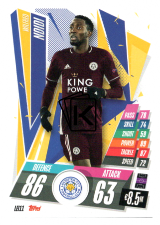 fotbalová kartička Topps Match Attax Champions League 2020-21 LEI11 Wilfred Ndidi Leicester City