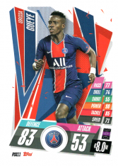 fotbalová kartička Topps Match Attax Champions League 2020-21 PSG11 Idrissa Gueye PSG
