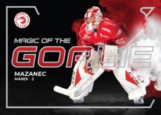 hokejová kartička 2021-22 SportZoo Tipsport Extraliga Magic of the Goalie MG-01 Marek Mazanec HC Oceláři Třinec