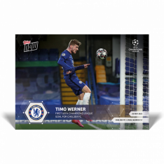 Fotbalová kartička Topps Now UCL 75 Timo Werner Chelsea FC