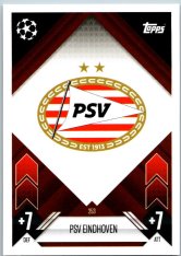 fotbalová kartička 2024-25 Topps Match Attax UEFA Club Competitions 253 Team Badge (PSV Eindhoven)