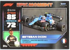 2022 Topps Formule 1Turbo Attax F1 Epic Moments 2021 269 Esteban Ocon (Alpine)