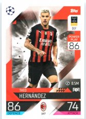 Fotbalová kartička 2022-23 Topps Match Attax UCL 327 Theo Hernandez - AC Milan