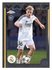 fotbalová kartička 2024-25 Topps Chrome UCC 66 Daniel Yañez, Real Madrid C.F. RC