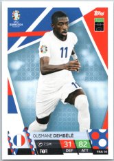 fotbalová karta Topps Match Attax EURO 2024 FRA14 Ousmane Dembélé (France)