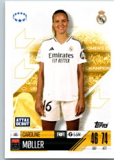 Fotbalová kartička 2024-25 Topps Match Attax EXTRA UEFA Club Competitions UWCL Cards 146.  Caroline Møller (Real Madrid CF)