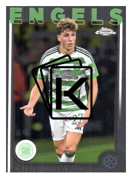 fotbalová kartička 2024-25 Topps Chrome 151 Arne Engels, Celtic FC