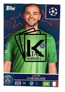 2025-26 Topps Champions League   Paris Saint-Germain 356 Lucas Chevalier