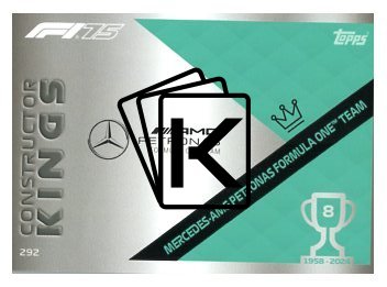 2025 Topps Turbo Attax F1 Mercedes AMG Constructor Kings  292