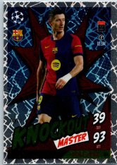 Fotbalová kartička 2024-25 Topps Match Attax EXTRA UEFA Club Competitions Knockout Master 304 Robert Lewandowski (FC Barcelona)