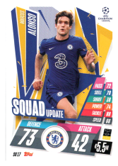 fotbalová kartička 2020-21 Topps Match Attax Champions League Extra Squad Update SU17Marcos Alonso Chelsea