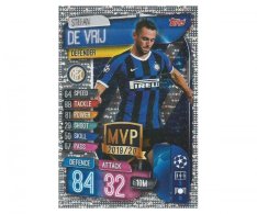 Fotbalová kartička 2019-2020 Topps Match Attax Champions League MVP Stefan De Vrij Inter Milan
