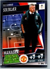 fotbalová kartička 2020-21 Topps Match Attax 101 Champions League 104 Ole Gunnar Solskjaer Manchester United