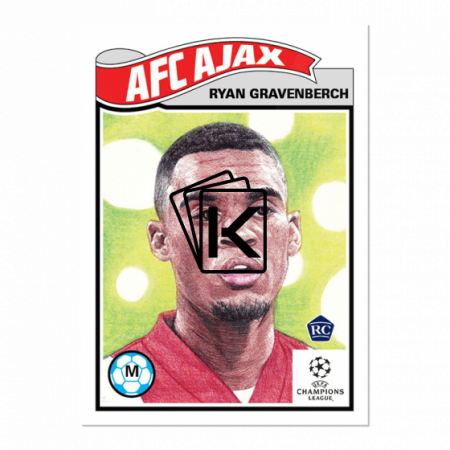 Fotbalová kartička Topps Living Set 266 Ryan Gravenberch AFC Ajax RC