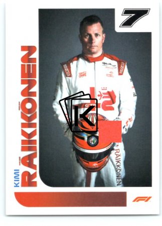 samolepka 2021 Topps Formule 1 Portrait 161 Kimi Raikkonen Alfa Romeo