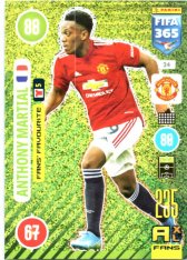 fotbalová karta Panini Adrenalyn XL FIFA 365 2021 Fans´ Favourite  24 Anthony Martial Manchester United