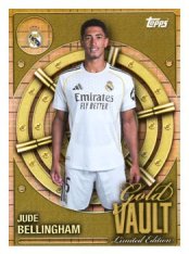 fotbalová kartička 2025-26 Topps Team set Real Madrid CF Gold Vault GV-3 Jude Bellingham