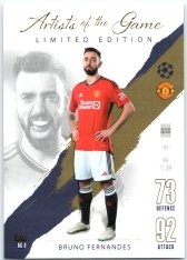 Fotbalová kartička 2023-24 Topps Match Attax UEFA Club Competitions Artists of the game AG8 Bruno Fernandes Manchester United