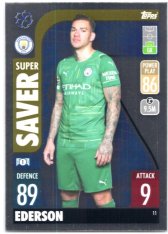 fotbalová kartička 2021-22 Topps Match Attax UEFA Champions Super Saver 11 Ederson Manchester City