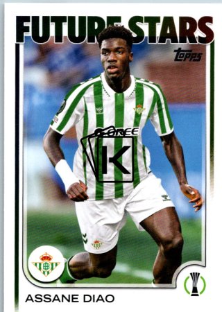 fotbalová kartička 2024-25 Topps UEFA Club Competitions Flagship 188 Assane Diao – Future Stars Real Betis