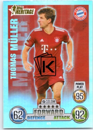 fotbalová kartička 2021-22 Topps Match Attax UEFA Champions League Heritage 475 Thomas Müller - FC Bayern München