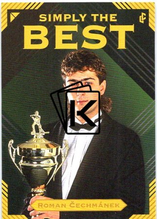 Legendary Cards Simply The Best 3 Roman Čechmánek 1996 Nejlepší brankář Extraligy