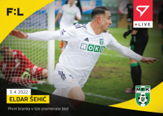 fotbalová kartička SportZoo 2021-22 Live L-113 Eldar Šehic MFK Karviná
