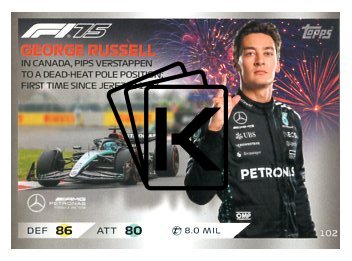 2025 Topps Turbo Attax F1 Mercedes AMG Epic Moments  102	George Russell