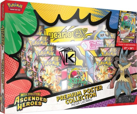 Pokémon TCG Ascended Heroes Premium Poster Collection Mega Lucario