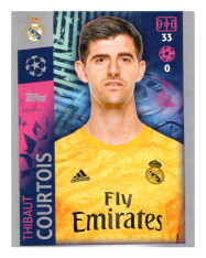 2019-20 Topps Champions League samolepka 387 Thibault Courtios Real Madrid CF