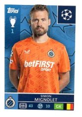 2025-26 Topps Champions League  Club Brugge 482 Simon Mignolet