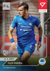 fotbalová kartička SportZoo 2022-23 Live L-078 Filip Prebsl FC Slovan Liberec RC /32