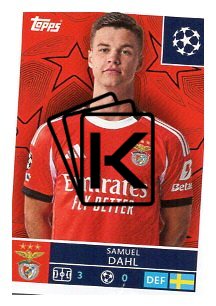 2025-26 Topps Champions League SL Benfica 557 Samuel Dahl