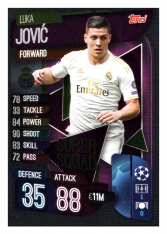 Fotbalová kartička 2019-2020 Topps Match Attax Champions League Super Squad Luka Jovic SS15 Real Madrid CF