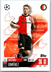 fotbalová kartička 2024-25 Topps Match Attax UEFA Club Competitions 270 Santiago Gimenez (Feyenoord)