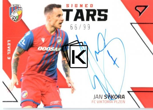 2022-23  Sprotzoo Fortuna Liga Singed Stars Level 3 Jan Sýkora FC Viktoria Plzeň