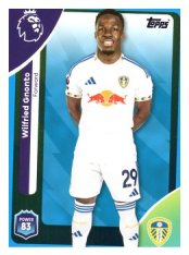 fotbalová kartička 2025-26 Topps  Premier League 336 Wilfried Gnonto (Leeds United)-PARALLEL Blue