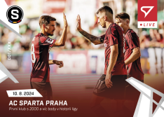 fotbalová kartička 2024-25 SportZoo Chance Liga Live L-07 AC Sparta Praha