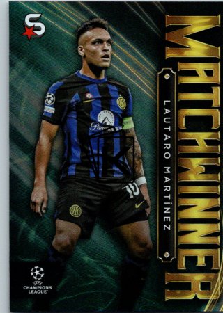Fotbalová kartička 2023-24 Topps Superstars UEFA Club Competitions Matchwinner MW-19 Lautaro Martínez (FC Internazionale Milano)