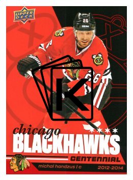 2025-26 Upper Deck Centennial Chicago Blackhawks 38 Michal Handzus