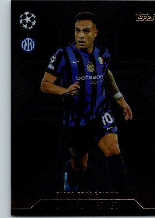 Fotbalová kartička 2024-25 Topps Match Attax EXTRA UEFA Club Competitions Black Edge Edition BLA 4.  Lautaro Martínez (FC Internazionale Milano)
