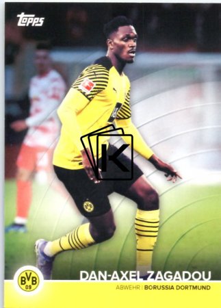 Fotbalová kartička 2021-22 Topps Borrusia Dortmund BVB DZ Dane Axel Zagadou