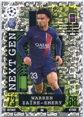 Fotbalová kartička 2023-24 Topps Match Attax UEFA Club Competitions Next Gen 398 Warren Zaïre-Emery Paris Saint-Germain