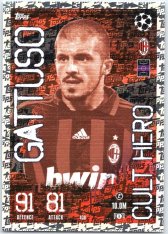 Fotbalová kartička 2023-24 Topps Match Attax UEFA Club Competitions  Cult hero 438 Gennaro Gattuso AC Milan