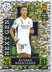 Fotbalová kartička 2023-24 Topps Match Attax UEFA Club Competitions Next Gen 396 Álvaro Rodríguez Real Madrid CF