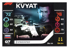 2020 Topps Formule 1 Turbo Attax 44 Speedster Daniil Kvyat Scuderia AlphaTauri