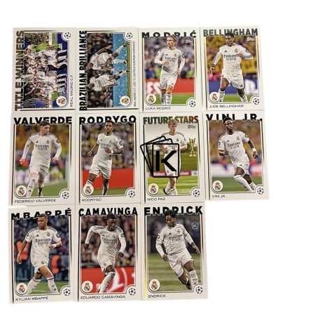 Týmový set 2024-25 Topps UEFA Club Competitions Flagship Real Madrid CF