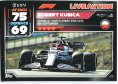2022 Topps Formule 1Turbo Attax F1 Live Action 2021 226 Robert Kubica (Alfa Romeo)
